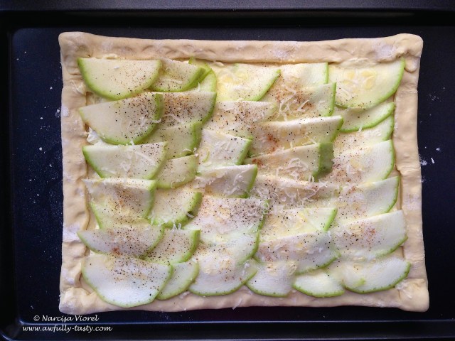 tarta cu feta si dovlecel