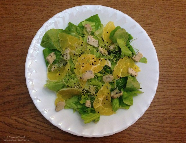 Salata cu gorgonzola si portocala