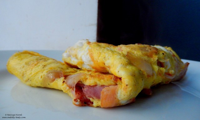 omleta cu bacon