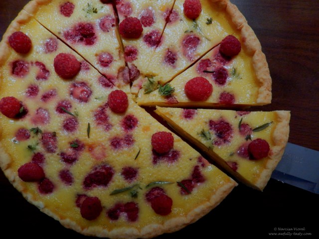 tarta cu zmeura si cimbru