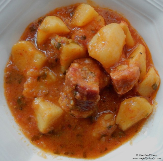 tocana de cartofi cu afumatura